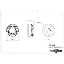 	Tweeters - B&C Speakers - DE780TN 8 Ohm