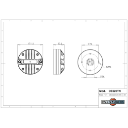 	Tweeters - B&C Speakers - DE620TN 8 Ohm