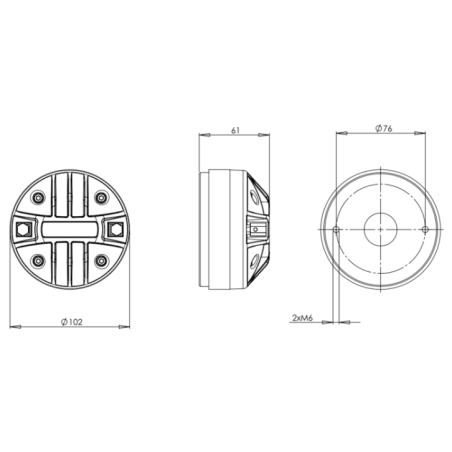 Tweeters - B&C Speakers - DH180 8 Ohm