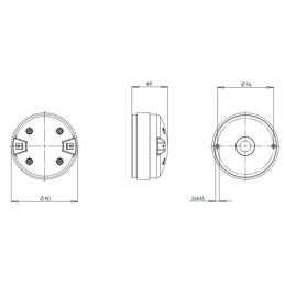 	Tweeters - B&C Speakers - DE12TC 8 Ohm