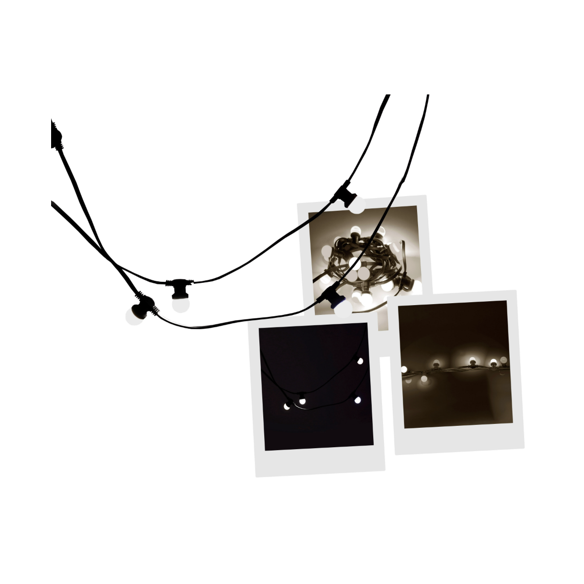 Jeux de lumière extérieurs - Mac Mah - Guinguette-BLANC (10m)