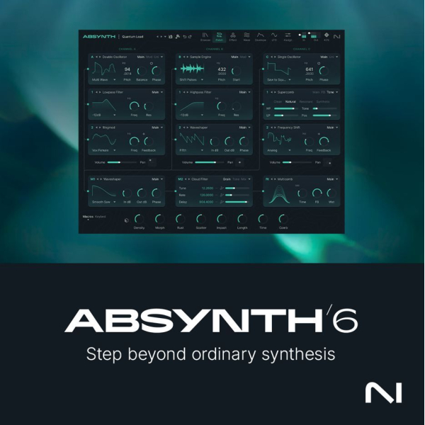 Logiciels instruments virtuels - Native Instruments - ABSYNTH 6 UPDATE