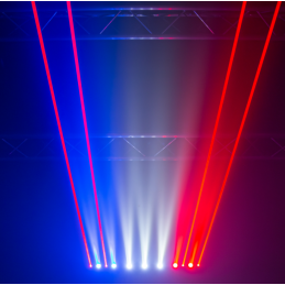 	Lasers multicolore - Evolite - LASER Bar 8X500RED