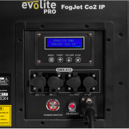 Machines à fumée Geyser - Evolite - FogJet Co2 IP
