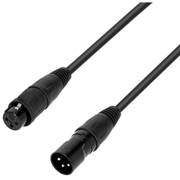 Câbles DMX éclairage XLR 3 points - Adam Hall - 4 STAR DMF 0300 IP65 (3m)