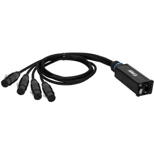 Câbles DMX éclairage XLR 3 points - Adam Hall - 4 STAR CATBOX XF3 (0.3m)