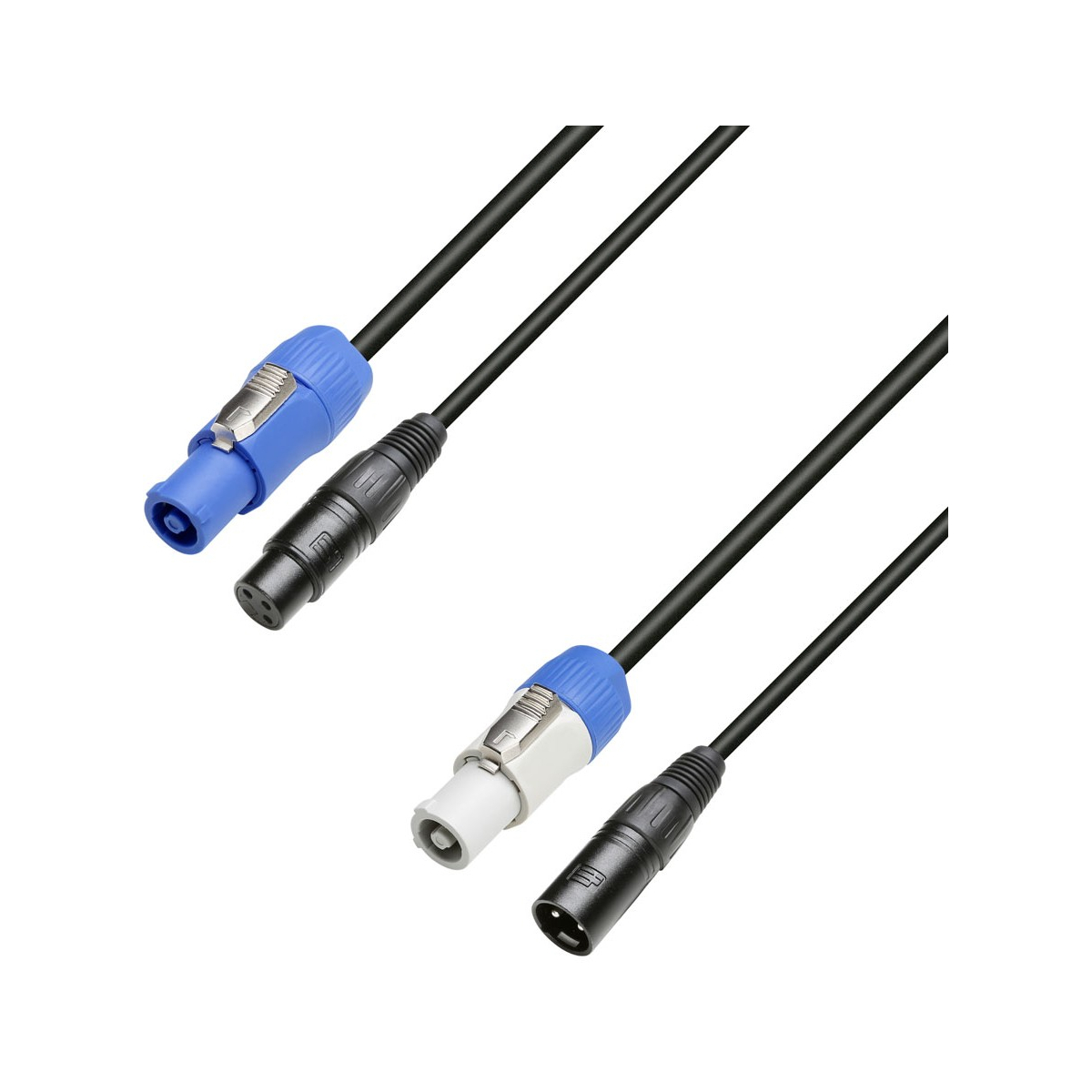 Câbles hybrides alimentation et DMX - Adam Hall - 3 STAR H PCON D 0150 (1.5m)