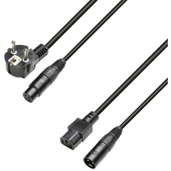 Câbles alimentation shucko cee - Adam Hall - 3 STAR H C13 A 1000 (10m)