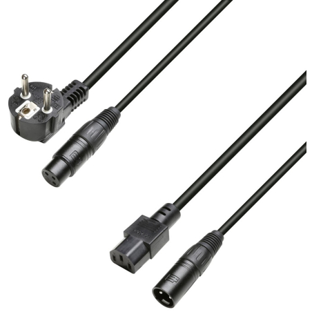 Câbles alimentation shucko cee - Adam Hall - 3 STAR H C13 A 1000 (10m)