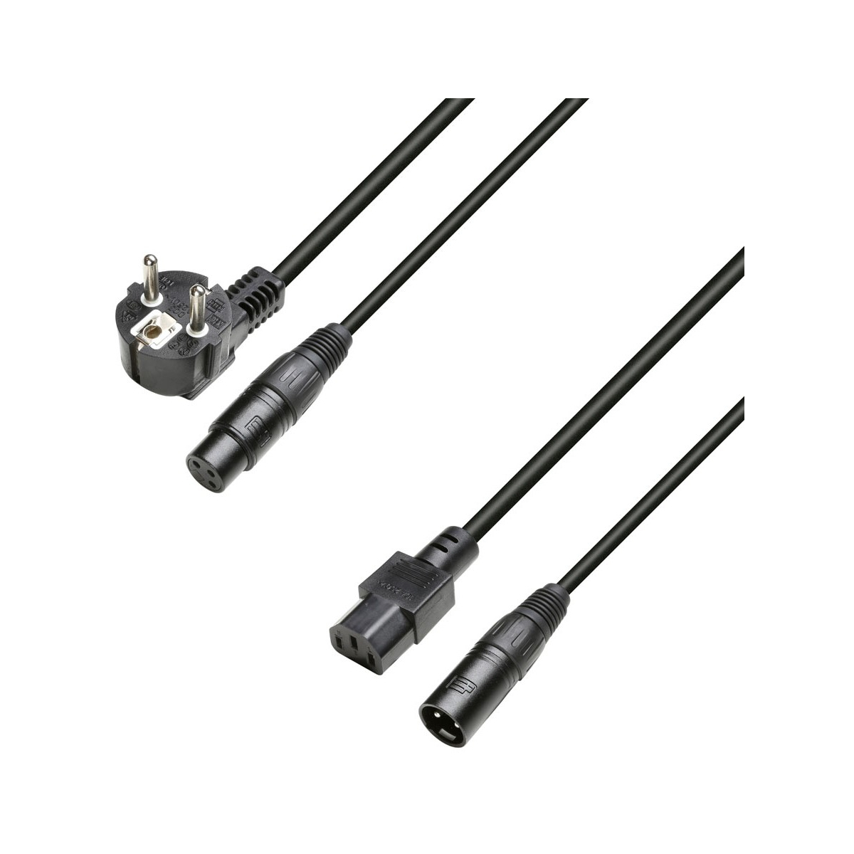 Câbles alimentation shucko cee - Adam Hall - 3 STAR H C13 A 0500 (5m)