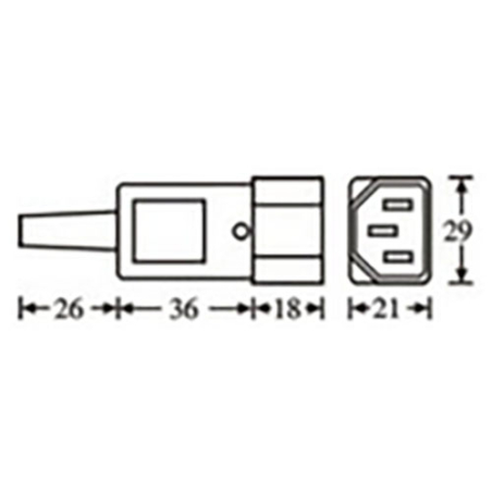 Connecteurs prises secteurs - Adam Hall - 3 STAR C PC14