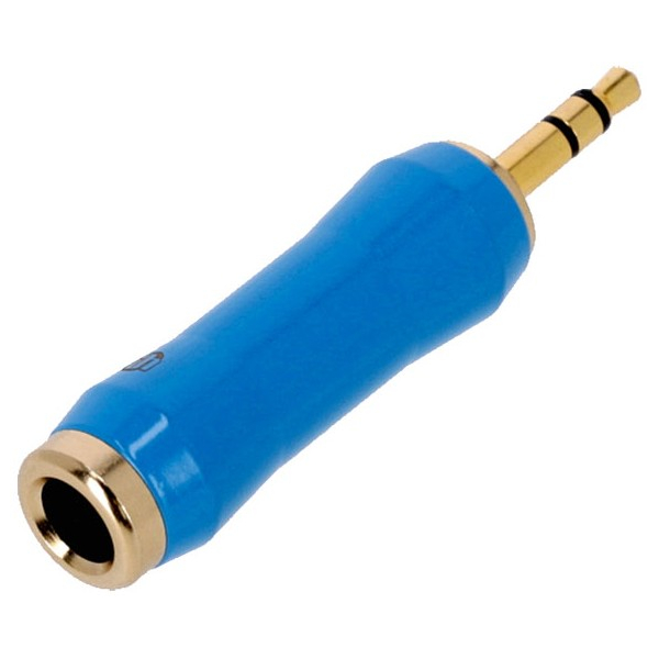 Adaptateurs jack 6,35 - Adam Hall - 4 STAR A JF3 MM3 G BLU LINE