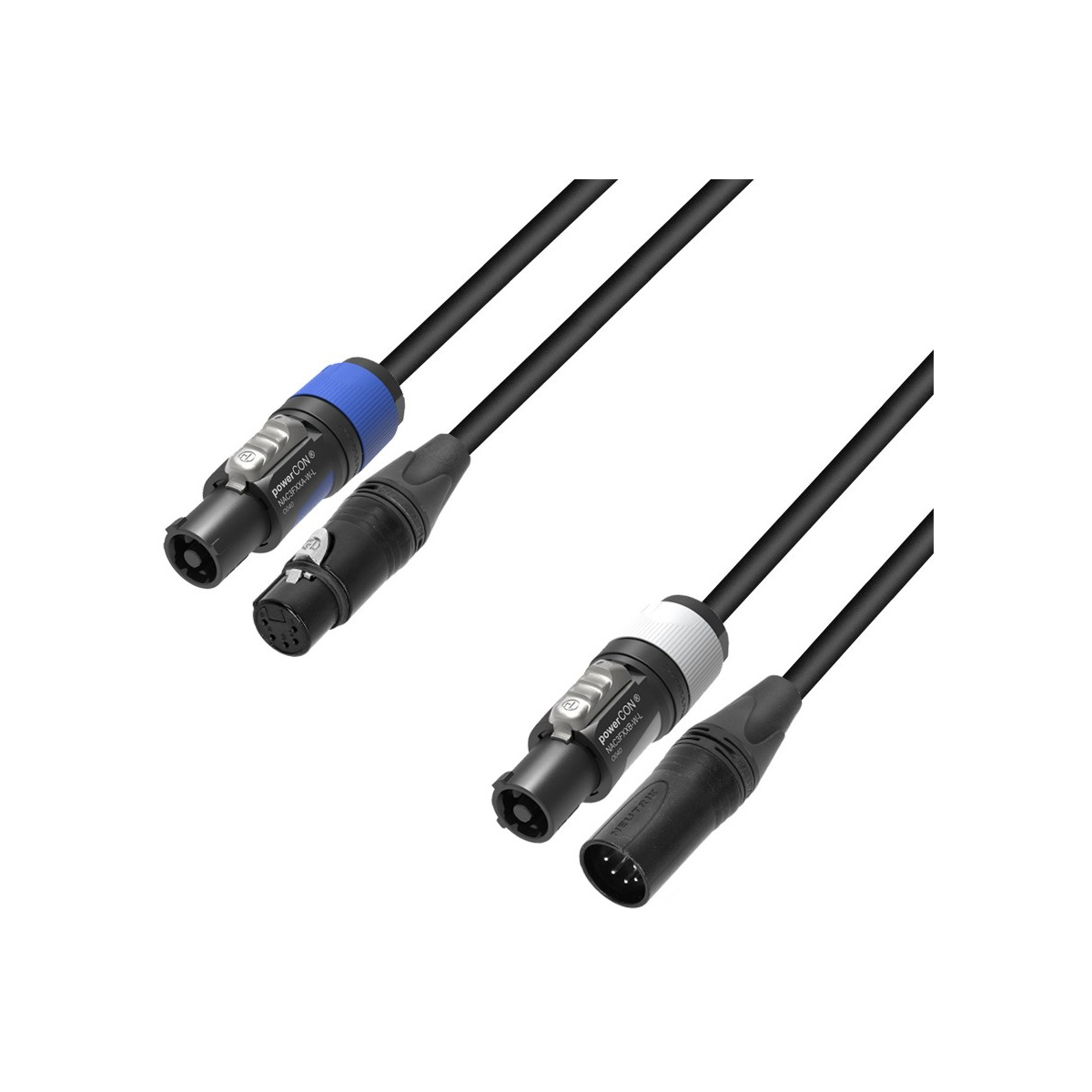 Câbles hybrides alimentation et DMX - Adam Hall - 5 STAR H PCON 5D 0150 (1.5m)