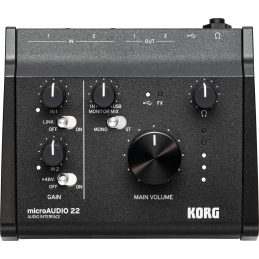 	Cartes son - Korg - microAUDIO 22