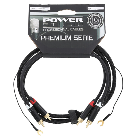 Câbles RCA / RCA - Power Studio - AUDIOCAB 4044 (1.5m)