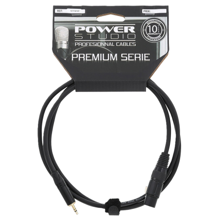 Câbles JACK 3,5 / XLR - Power Studio - AUDIOCAB 4037 (1.5m)