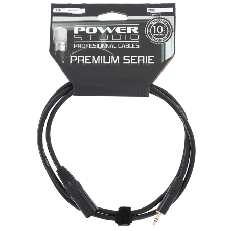 Câbles JACK 3,5 / XLR - Power Studio - AUDIOCAB 4038 (1.5m)
