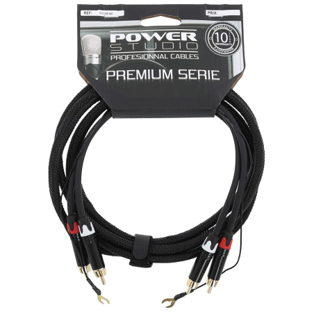 Câbles RCA / RCA - Power Studio - AUDIOCAB 4045 (2.5m)