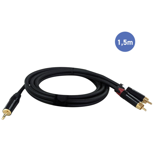 Câbles JACK 3,5 / RCA - Power Studio - AUDIOCAB 4018 (1.5m)