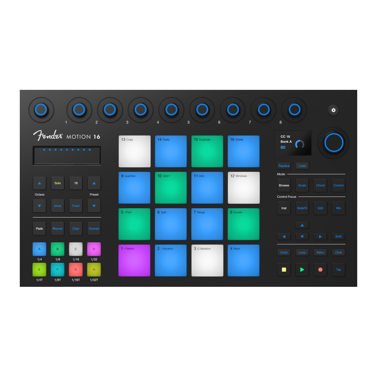 Controleurs midi USB - Fender Studio - Motion 16