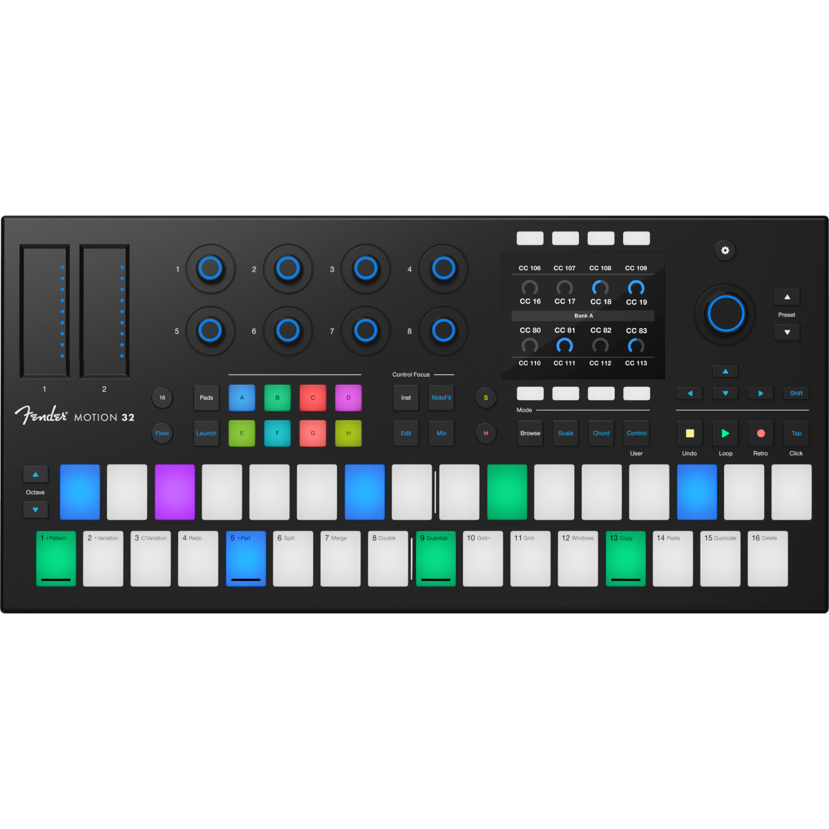 Controleurs midi USB - Fender Studio - Motion 32