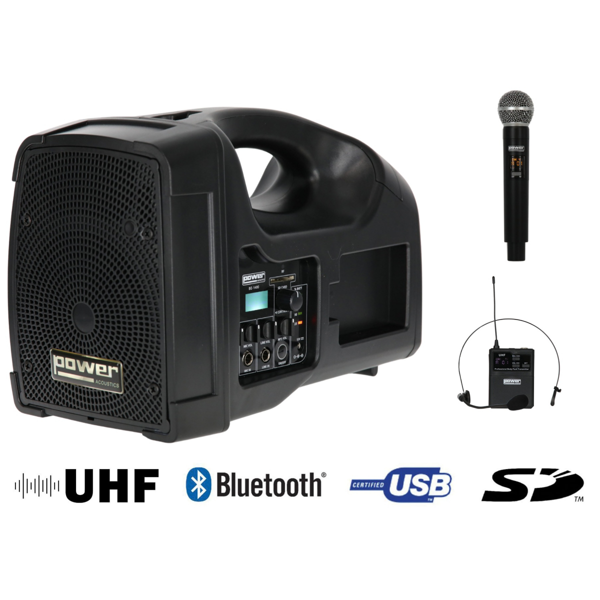 Sonos portables sur batteries - Power Acoustics - Sonorisation - BE 1400 PT G2