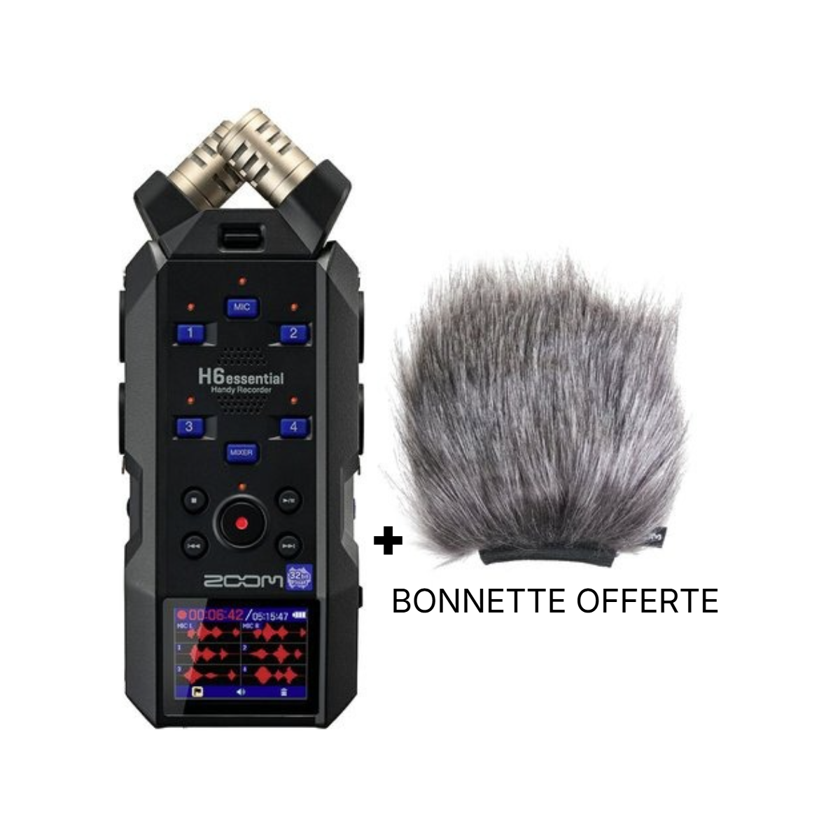 Packs Home Studio - Zoom - Pack H6essential + bonnette...