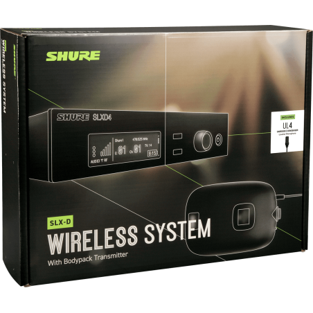 Micros cravate sans fil - Shure - SLXD14E UL4B J53
