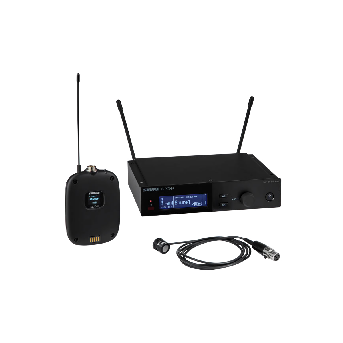 Micros cravate sans fil - Shure - SLXD14+/85M G65