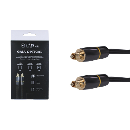 Câbles fibres optiques - Enova Hifi - GAIA OPTICAL 3M (3m)