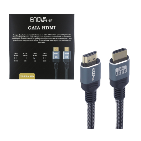 Câbles HDMI - Enova Hifi - GAIA HDMI 5M (5m)