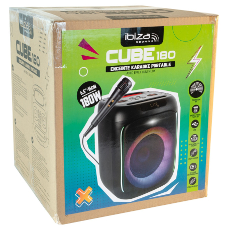 Enceintes Bluetooth Portables - Ibiza Sound - CUBE180