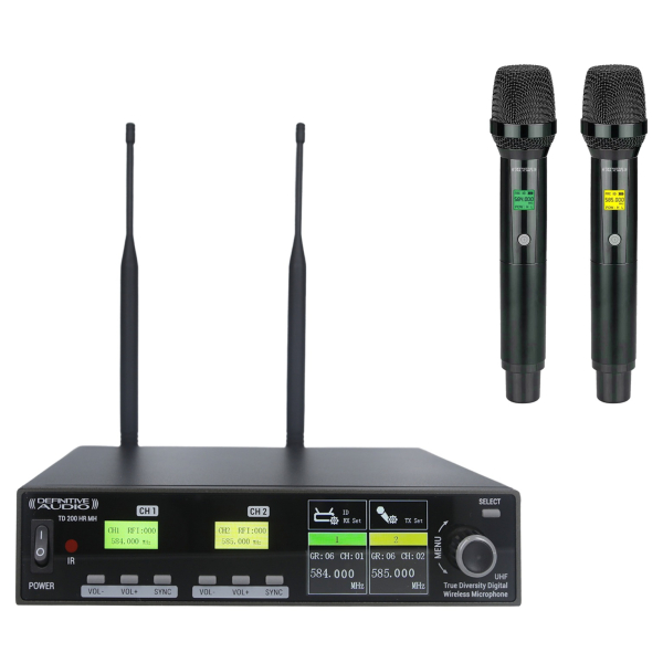 Micros chant sans fil - Definitive Audio - TD 200 HR MH