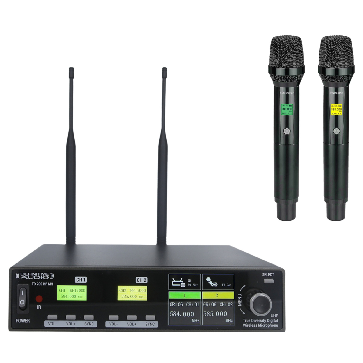 Micros chant sans fil - Definitive Audio - TD 200 HR MH