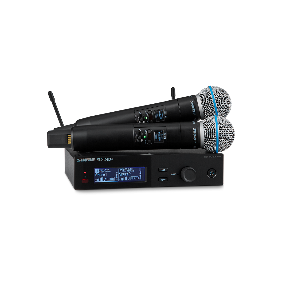 Micros chant sans fil - Shure - SLXD24D+/BETA58 G65