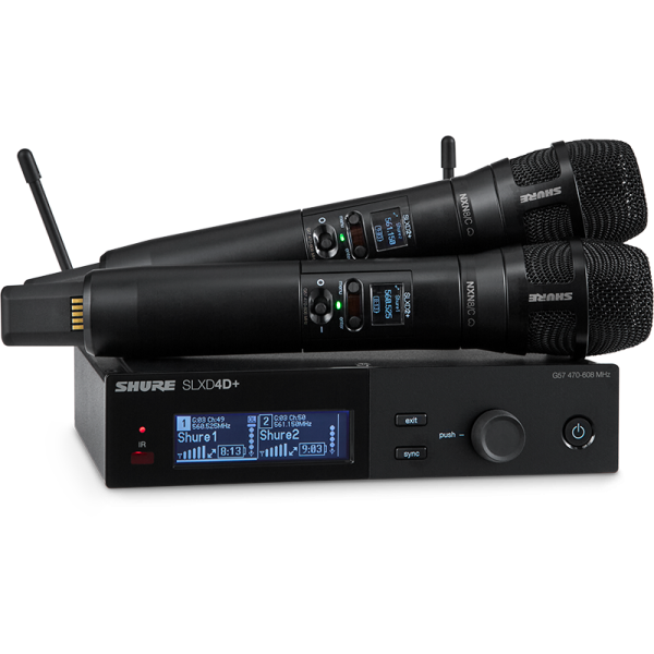 Micros chant sans fil - Shure - SLXD24D+/N8C G65