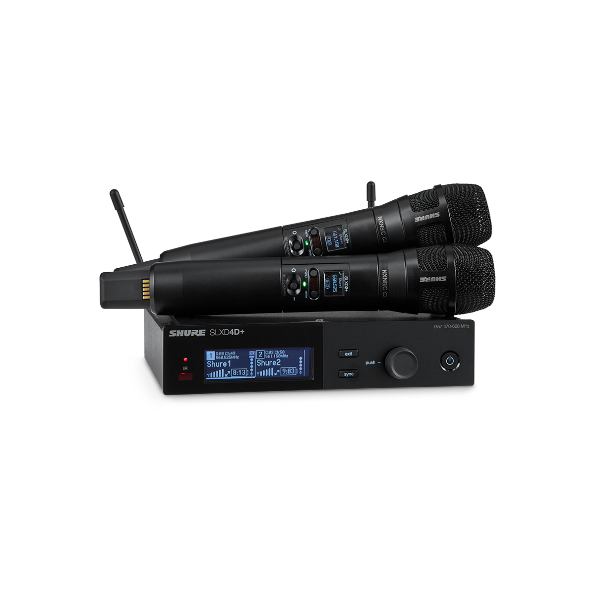 Micros chant sans fil - Shure - SLXD24D+/N8C G65