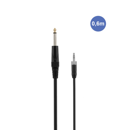 Câbles JACK 3,5 / JACK 6,35 - Power Studio - AUDIOCAB 4053 (0.6m)