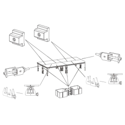 	Accessoires pour plateformes de scènes STAGE - ConteStage - H10382