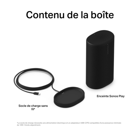 Enceintes connectées - Sonos - PLAY (Noir)
