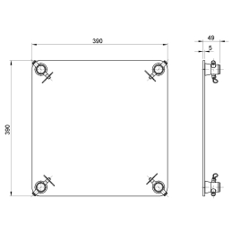 	Structures Alu Quatro 390 Charge Lourde - ConteStage - EMQUA39-B1 (Noir)