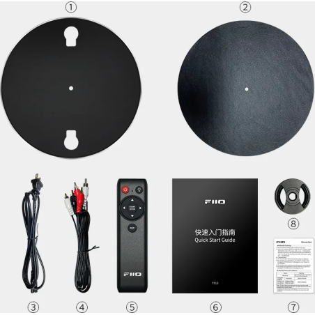 Platines vinyles hifi - FiiO - TT13 Noir