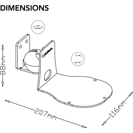 Supports pour Enceintes connectées - NorStone - Support mural pour WiiM...