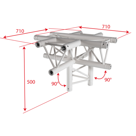 Structures Alu Trio 290 White - ConteStage - AG29-053 W