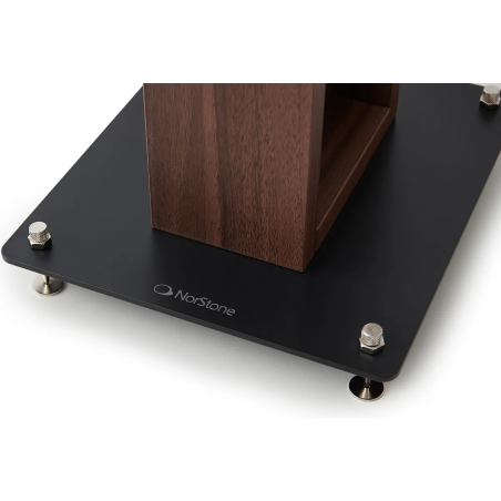 Pieds enceintes monitoring - NorStone - Alva Plus Noir / Noyer (la...