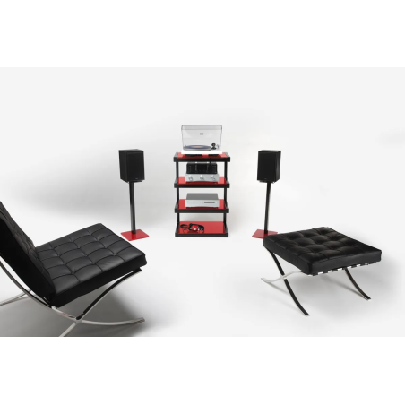 Meubles Disques et Platines Vinyles - NorStone - Esse Hi-Fi Rouge