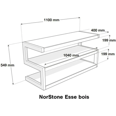 Meubles Disques et Platines Vinyles - NorStone - Esse Noir et Noyer