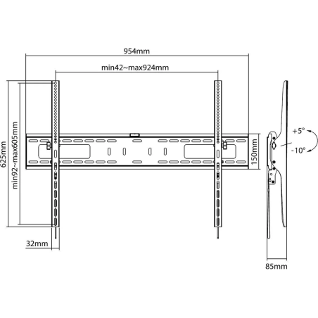 Accessoires vidéo - NorStone - Fix 60100 Tilt