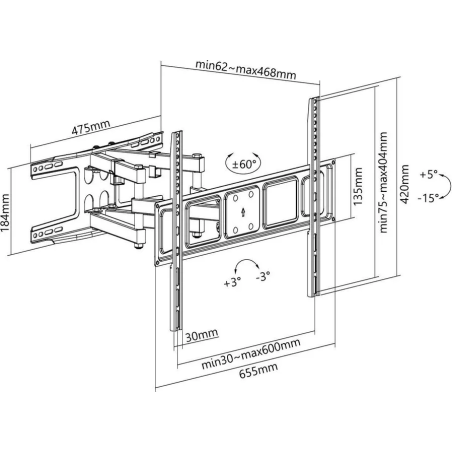 Accessoires vidéo - NorStone - Full Motion 120