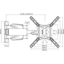 	Accessoires vidéo - NorStone - Full Motion 180